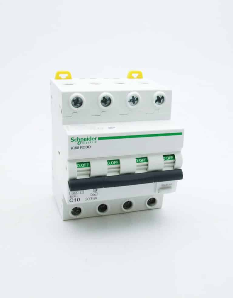 A9D55410 – Act9 iC60 RCBO – disjoncteur differentiel – 4P – 10A – 300mA – C – 6kA – type AC