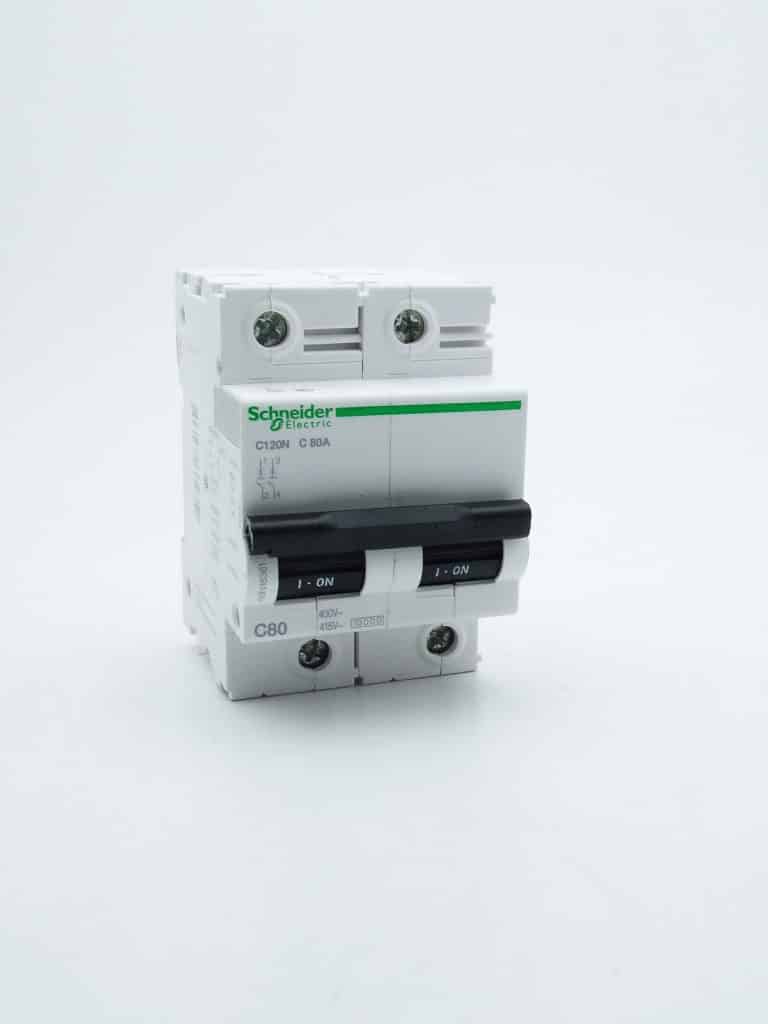 A9N18361 – Disjoncteur C120N 2P 80 A, courbe C, 10 kA