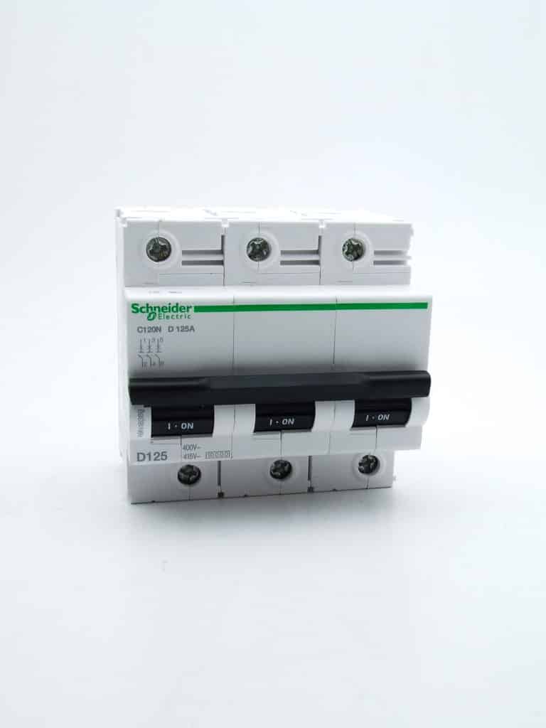 A9N18389 – Disjoncteur C120N 3P 125 A, courbe D, 10 kA