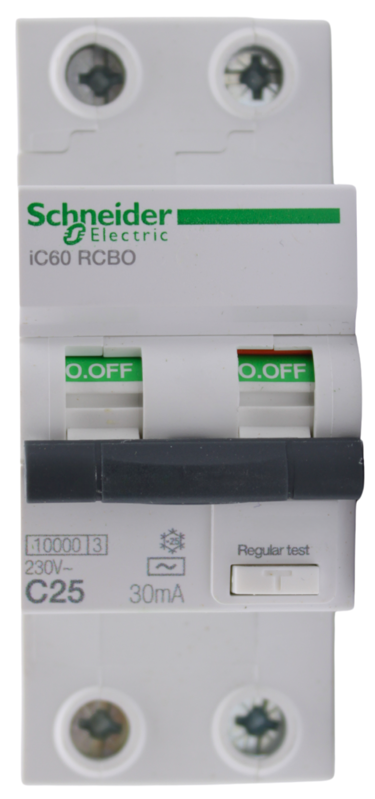 A9D07225- Acti9 iC60 RCBO – disjoncteur différentiel – 2P – 25A – 30mA – C – 10kA – type AC