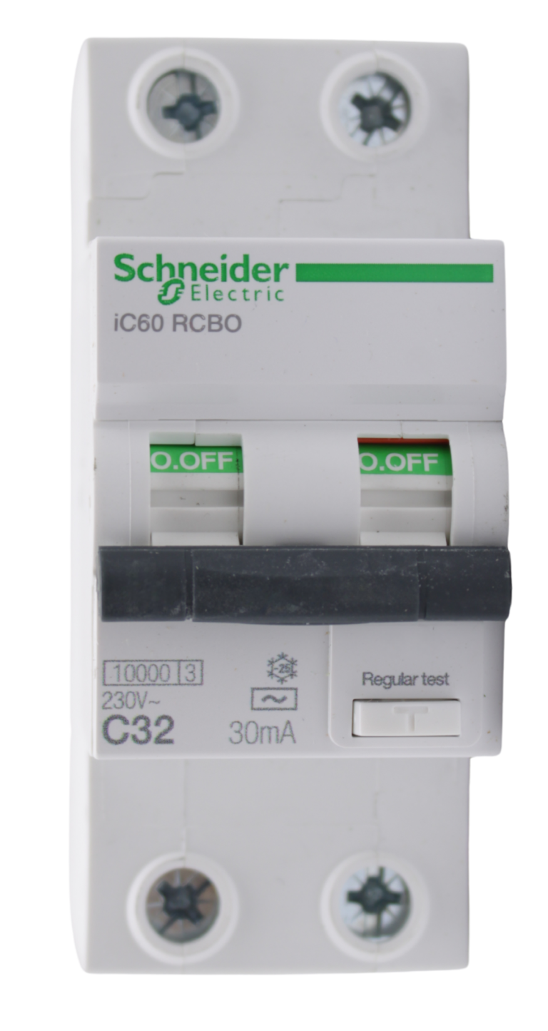 A9D07232- Acti9 iC60 RCBO – disjoncteur differentiel – 2P – 32A – 30mA – C – 10kA – type AC