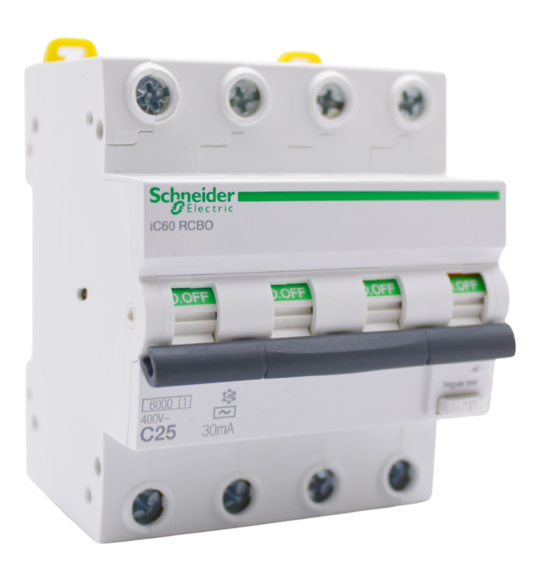 A9D57425- Acti9 iC60 RCBO – disjoncteur différentiel – 4P – 25A – 30mA – C – 6kA – type AC