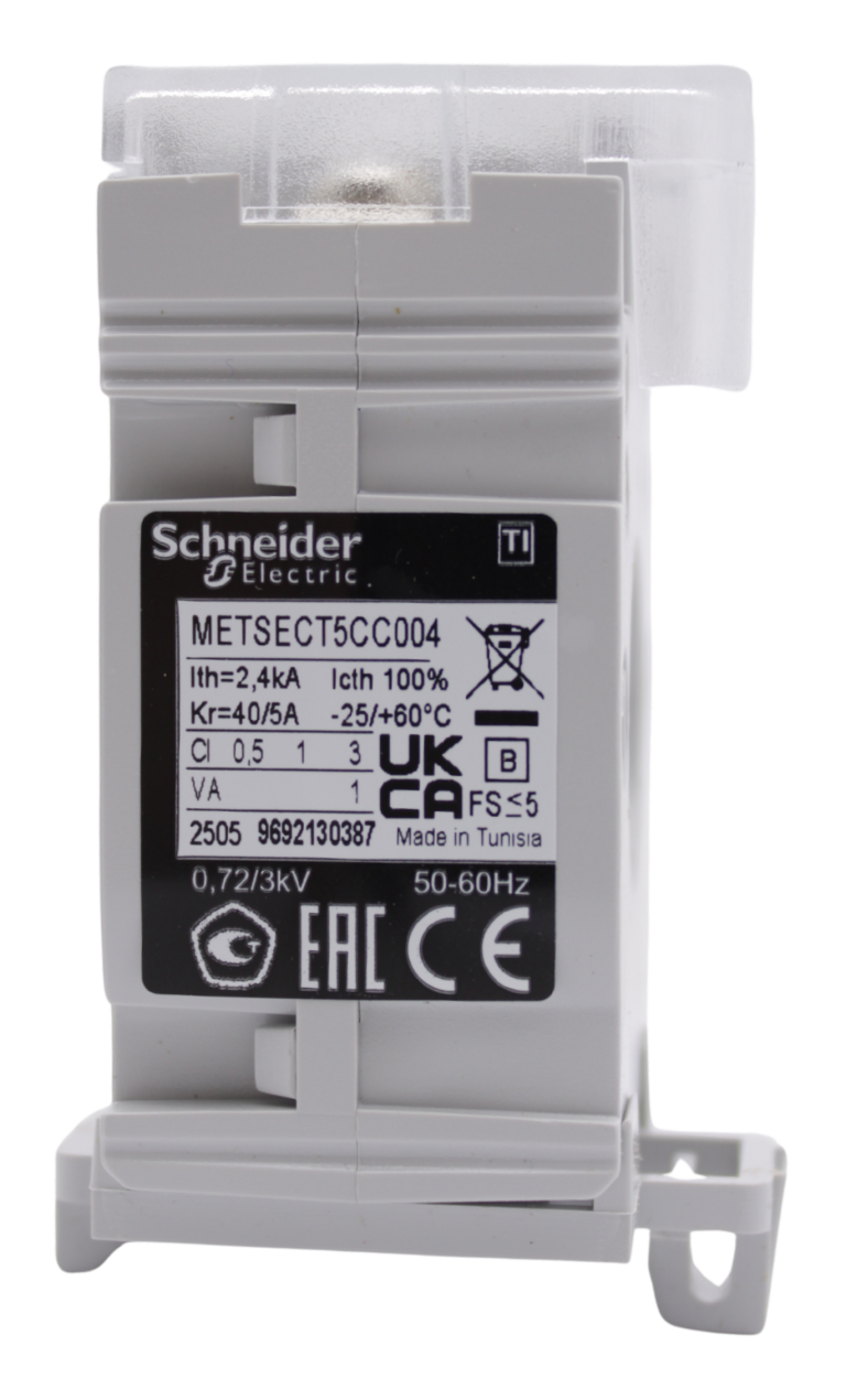 PowerLogic – transformateur d&rsquo;intensité – DIN 40/5A -cable <21mm- METSECT5CC004