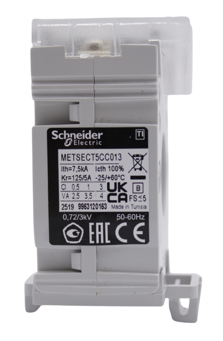 PowerLogic – transformateur d&rsquo;intensité – DIN 125/5A – cable <21mm- METSECT5CC013