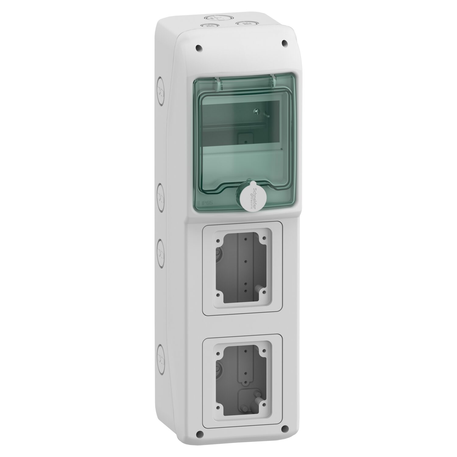 Mureva coffret pour prises IEC 138x460mm 5 Modules x 2 Ouvertures 90x1