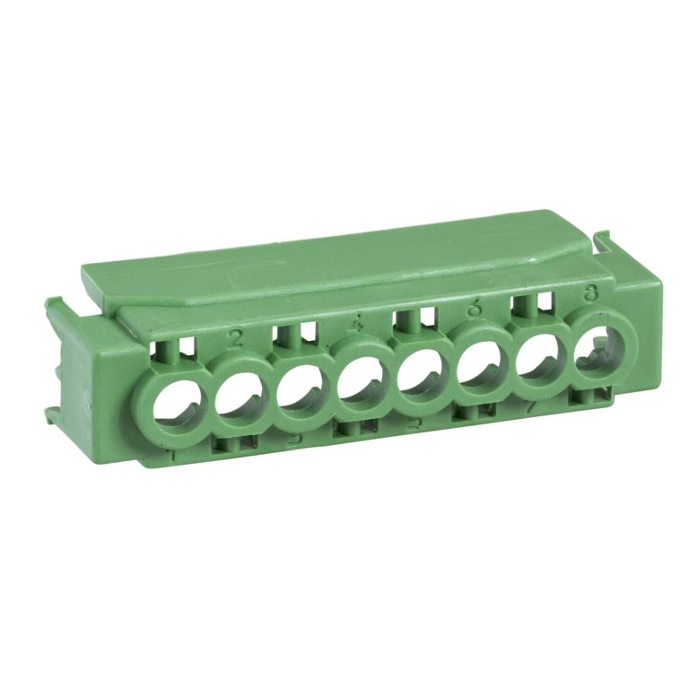 Kaedra – capot IP2 pour bornier 8 trous – vert