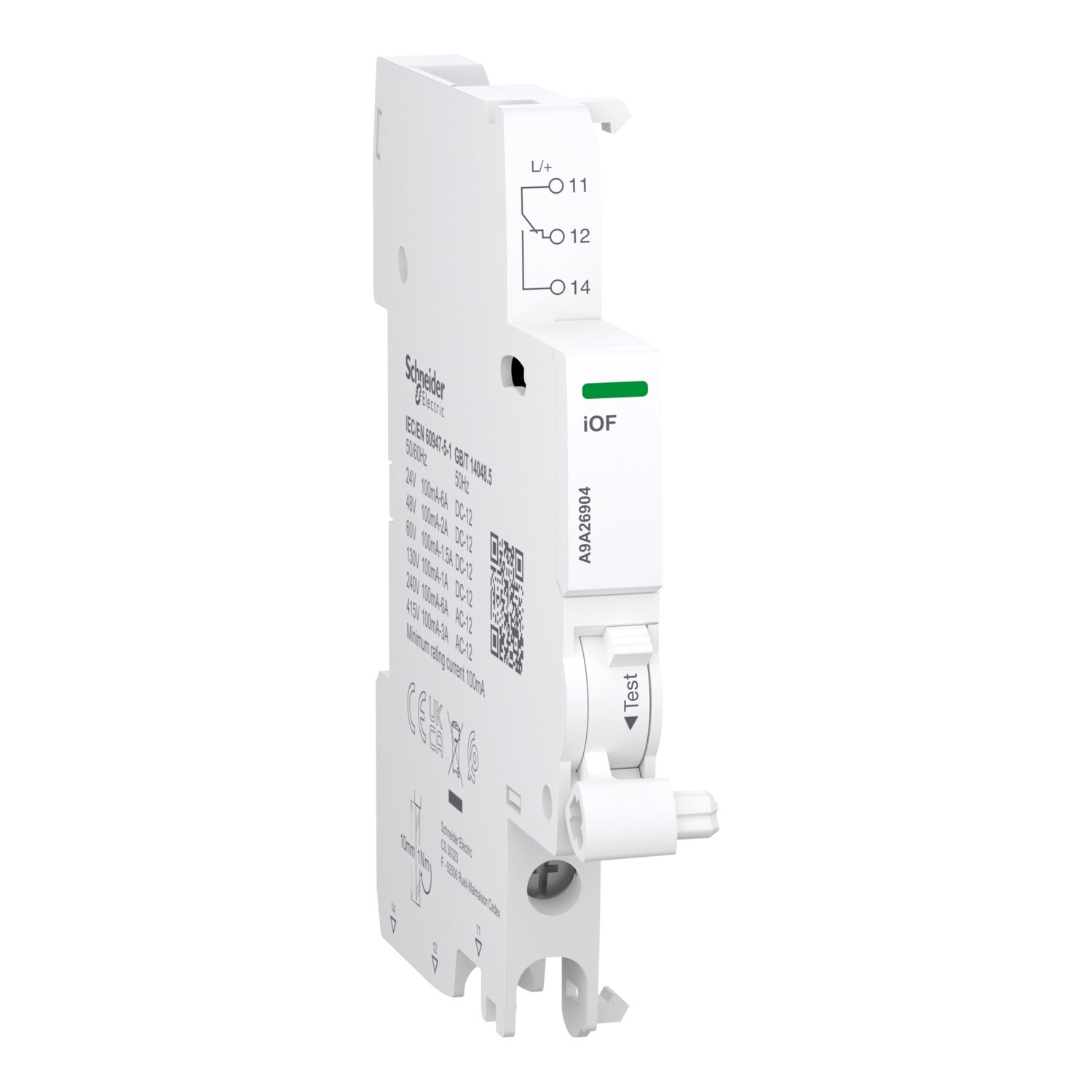 Acti9 iOF 1OC 100mA to 6A, AC-DC