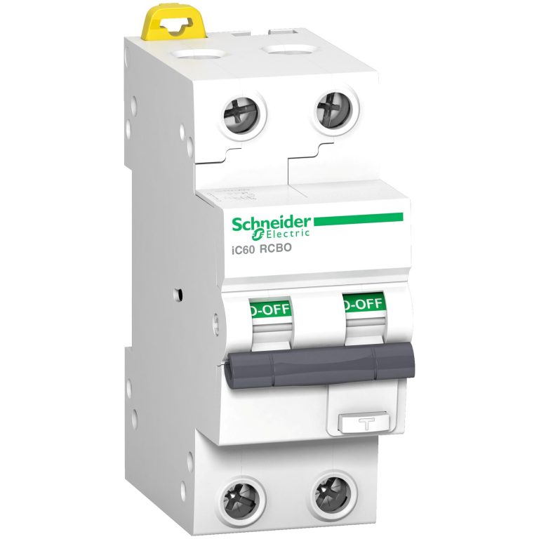 A9 iC60 RCBO – Disj Diff – 2P – 16A – 30mA – C – 10kA – typeAC