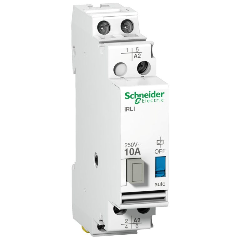 A9, iRLI relais inverseur 10A 2P tension de Cmd 230-240VCA, 1F + 1O/F