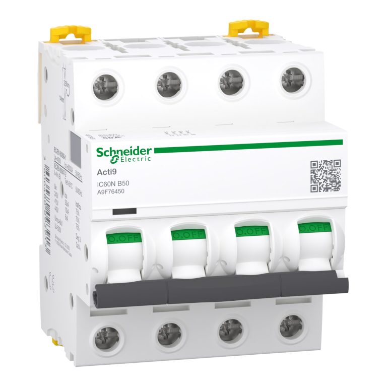 Acti9, iC60N disjoncteur 4P 50A courbe B