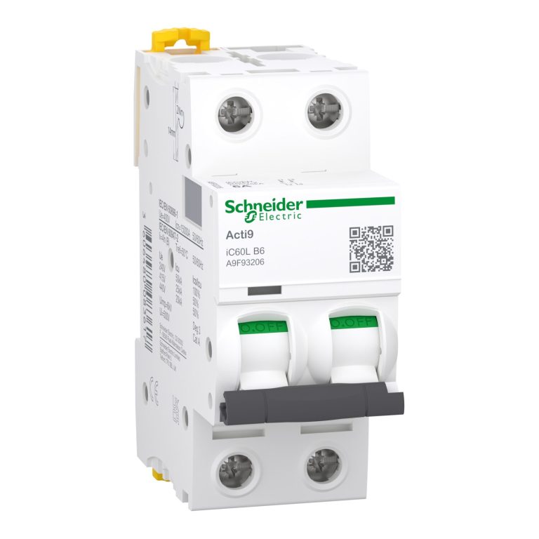Acti9, iC60L disjoncteur 2P 6A courbe B