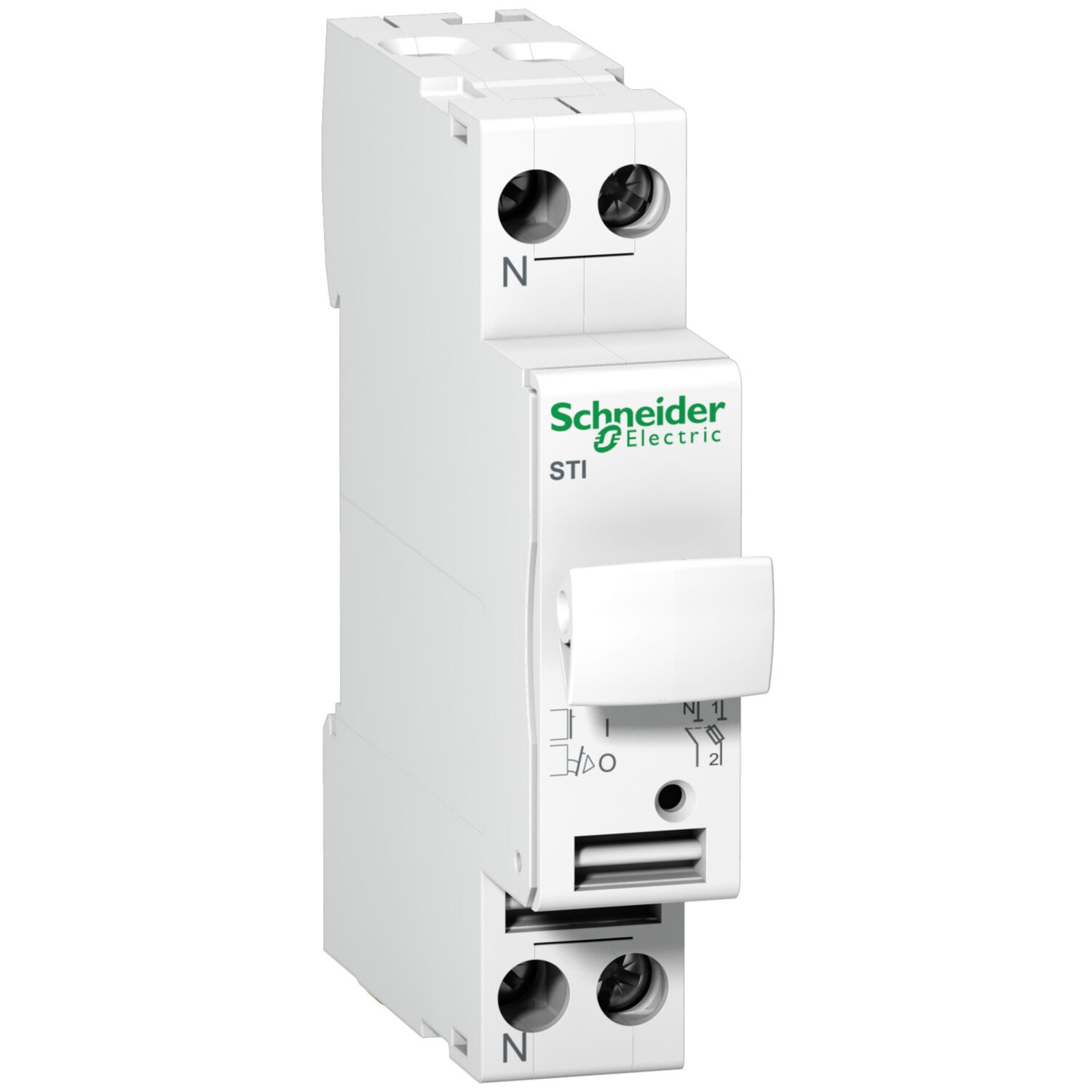 A9 STI - modul fusible à tiroir - 1P+N - 25A - pour fusible 10.3x38mm