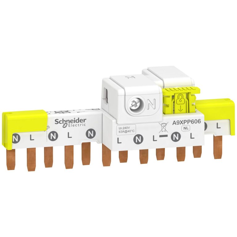 Acti9 iDT40 – peigne avec connecteur – 1P+N – 6 modules de 18mm – 63A