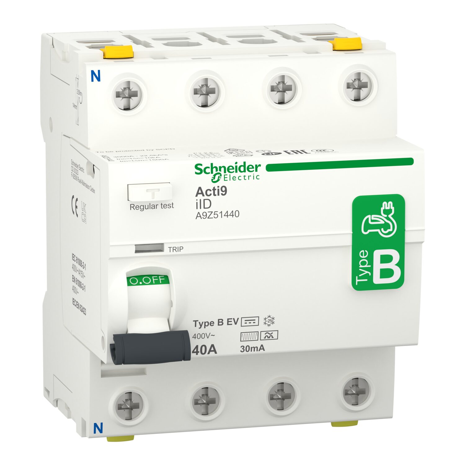 A9 iID - ID - 4P - 40A - 30mA - type B - EV - 400V
