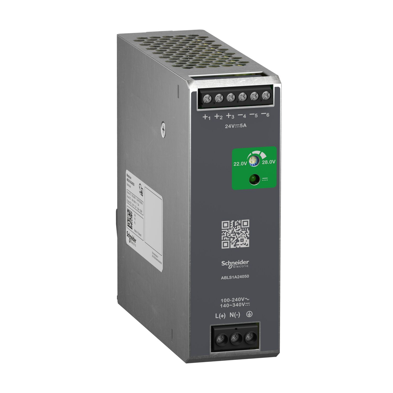 Modicon ABL- alim à découpage - 5A - 100 à 240Vca mono/biphasé - 24Vcc