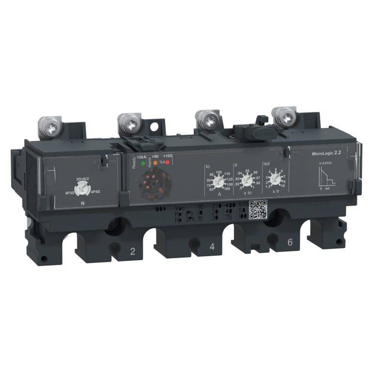 ComPacT NSX – déclencheur MicroLogic 2.2 160A – 4P4D pour NSX160-250