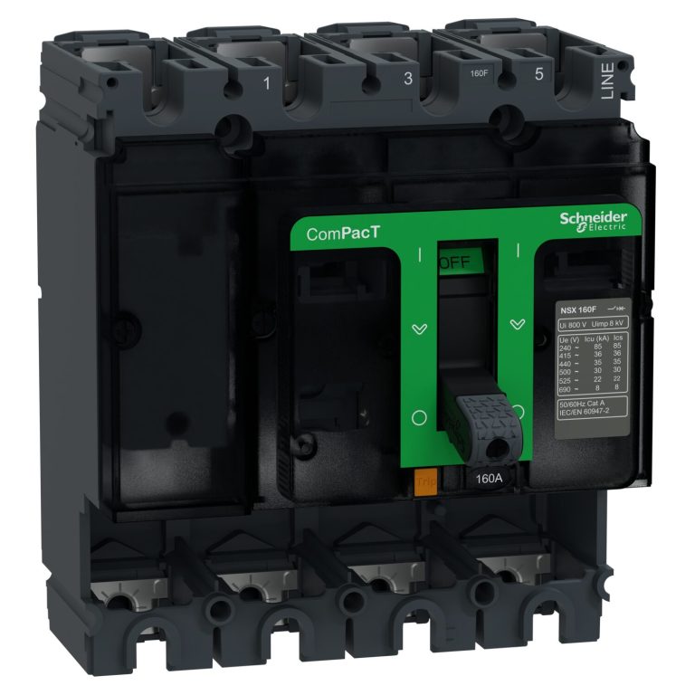 ComPacT NSX160F – bloc de coupure sans décl – 160A – 4P – 36kA – fixe