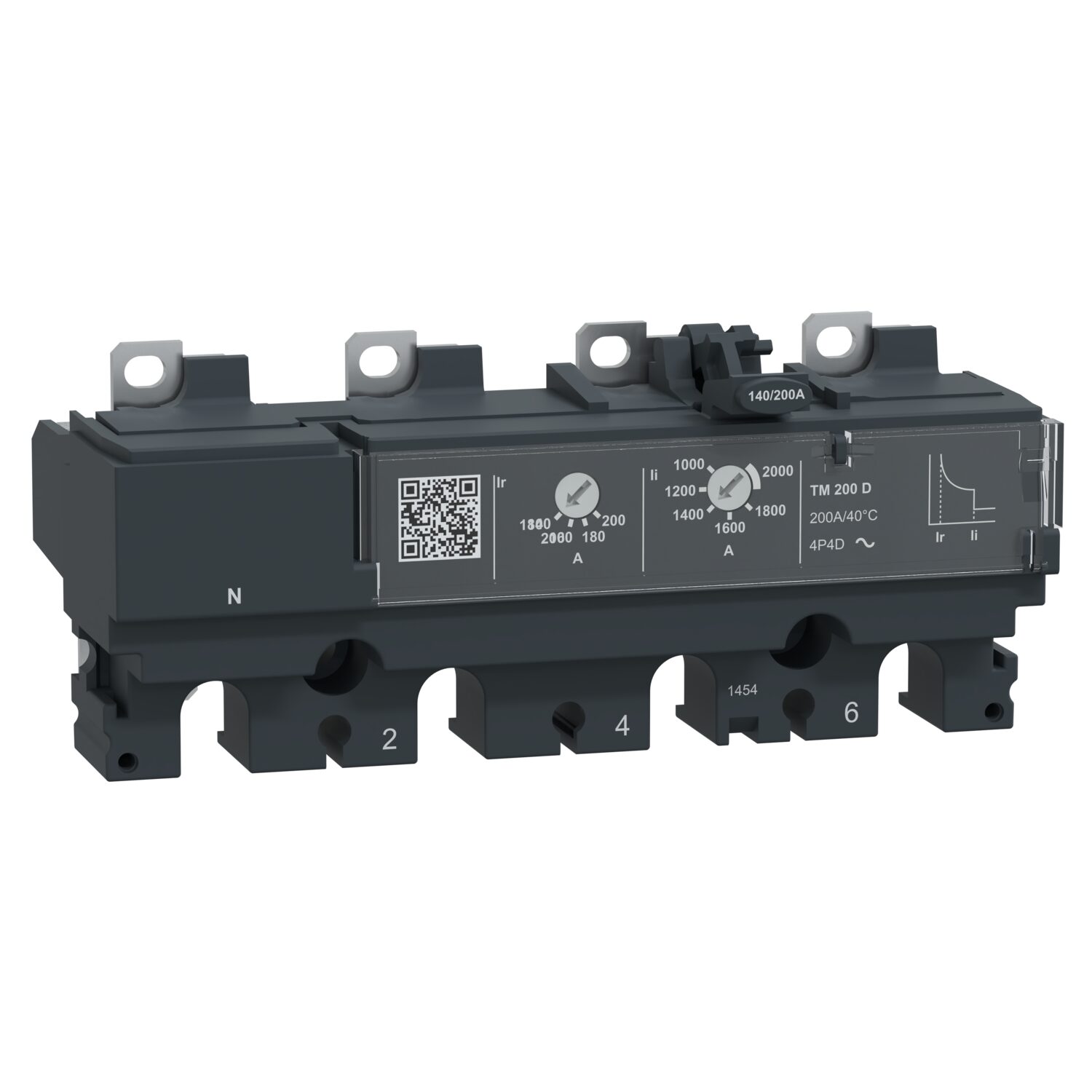 ComPacT NSX - décl thermique-magnétique - TM-D 200A - 4P4D pour NSX250