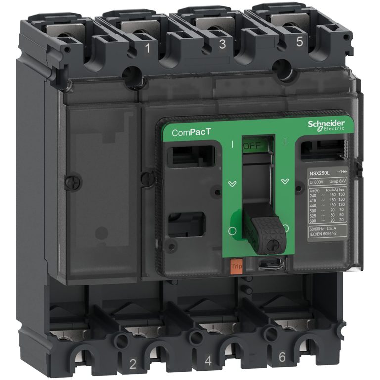 ComPacT NSX250F – bloc de coupure sans décl – 250A – 4P – 36kA – fixe