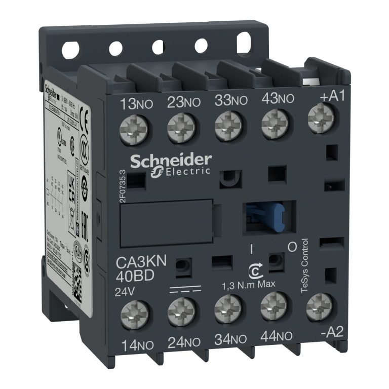 TeSys CA3K – contacteur – 4F+0O – instantané – 10A – 24Vcc