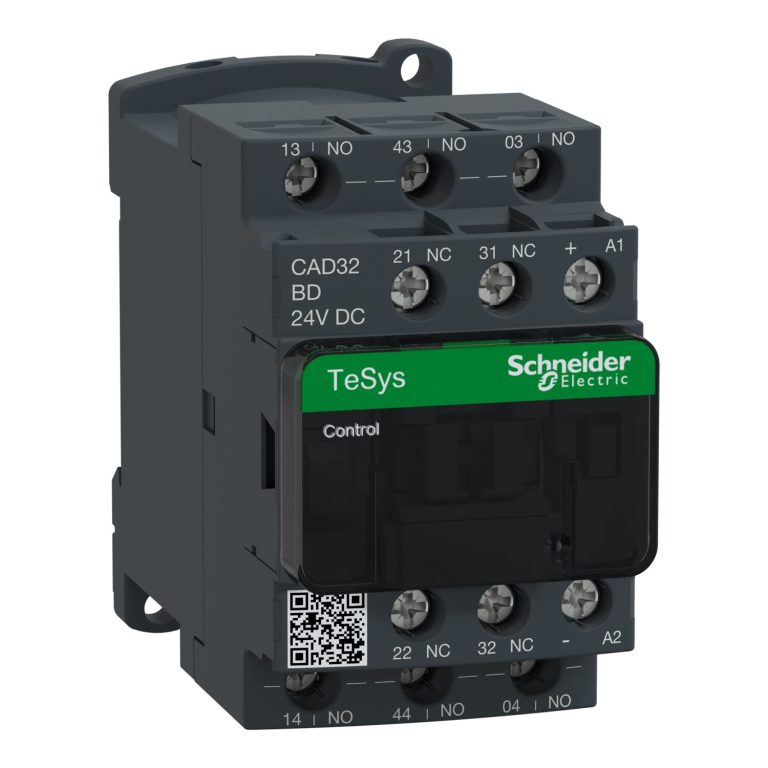 TeSys CAD32 – contacteur – 3F+2O – instantané – 10A – 24Vcc