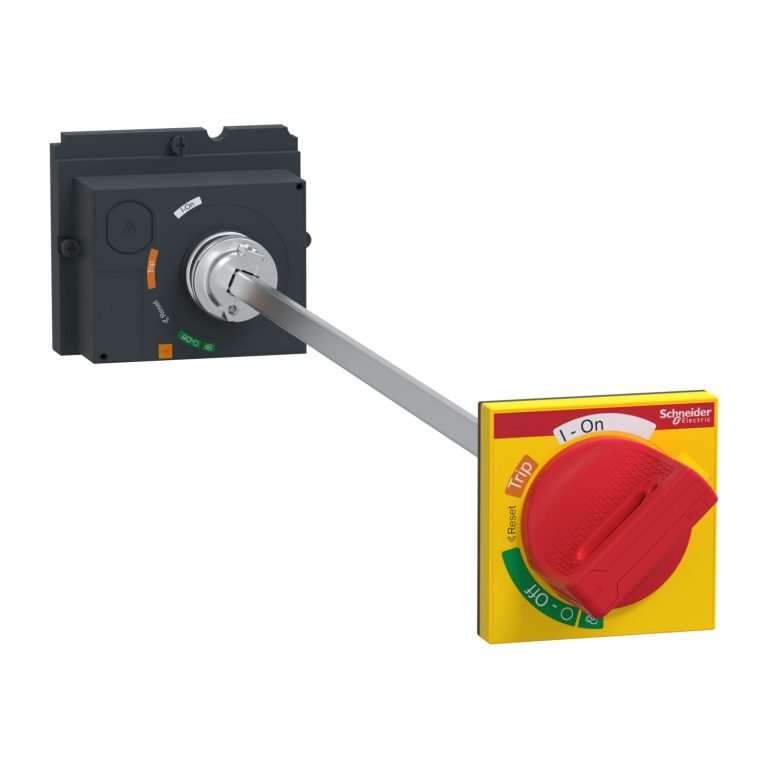 ComPacT NSX – cde rotative prolongée – poignée rouge plastron jaune po