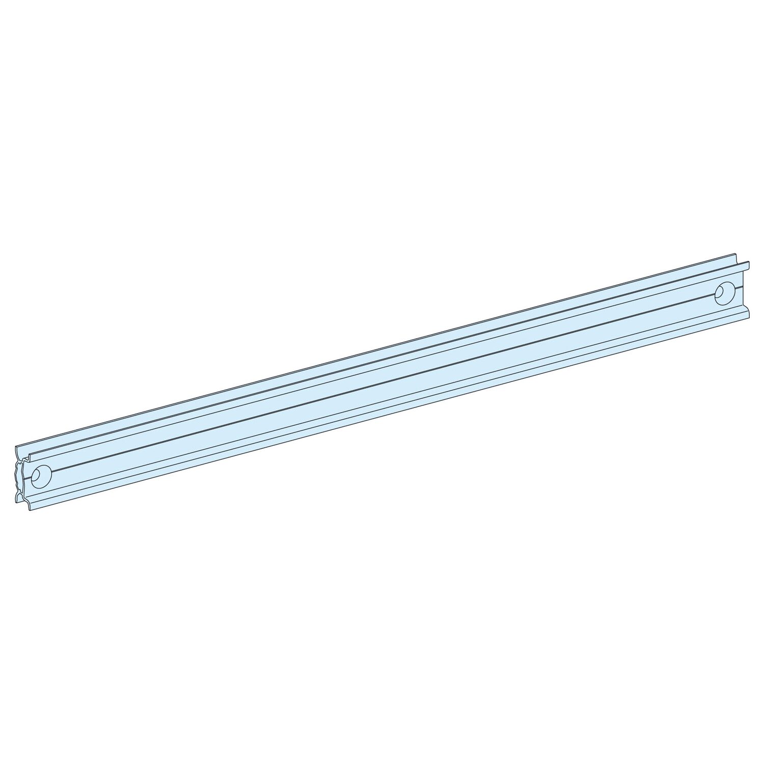 PrismaSeT G Active - Rail en fond appareil modul. - Coffret ou armoire L600