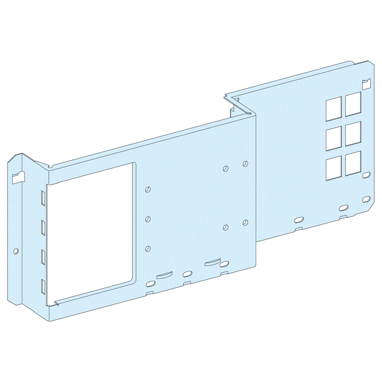 PrismaSeT G Active - Platine NSX-INS250 horiz. - fixe-cde maneton-L600-RAL9003