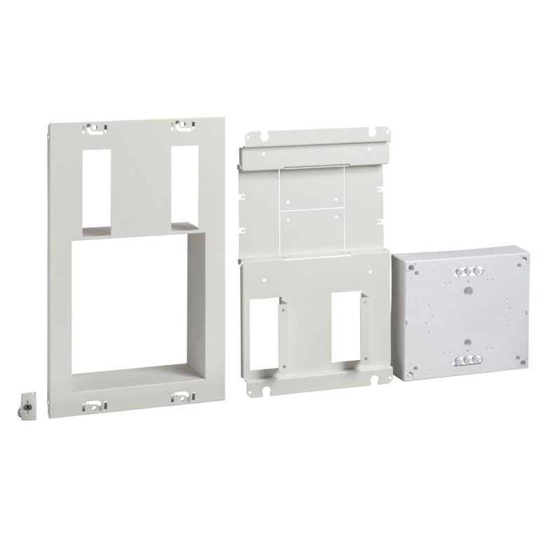 PrismaSeT G Active – Platine branch. Puiss. limitée-Kit bloc cde 1P/3P-RAL9003