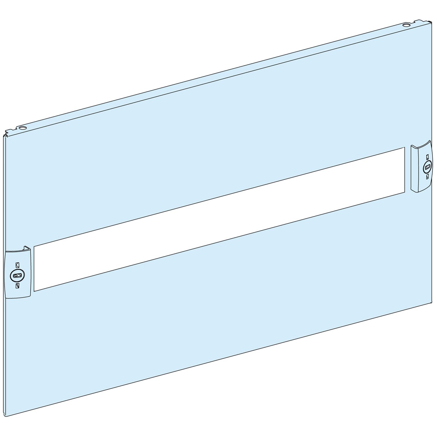 PrismaSeT G Active - Plastron modulaire découpé - 4M - L600-RAL9003