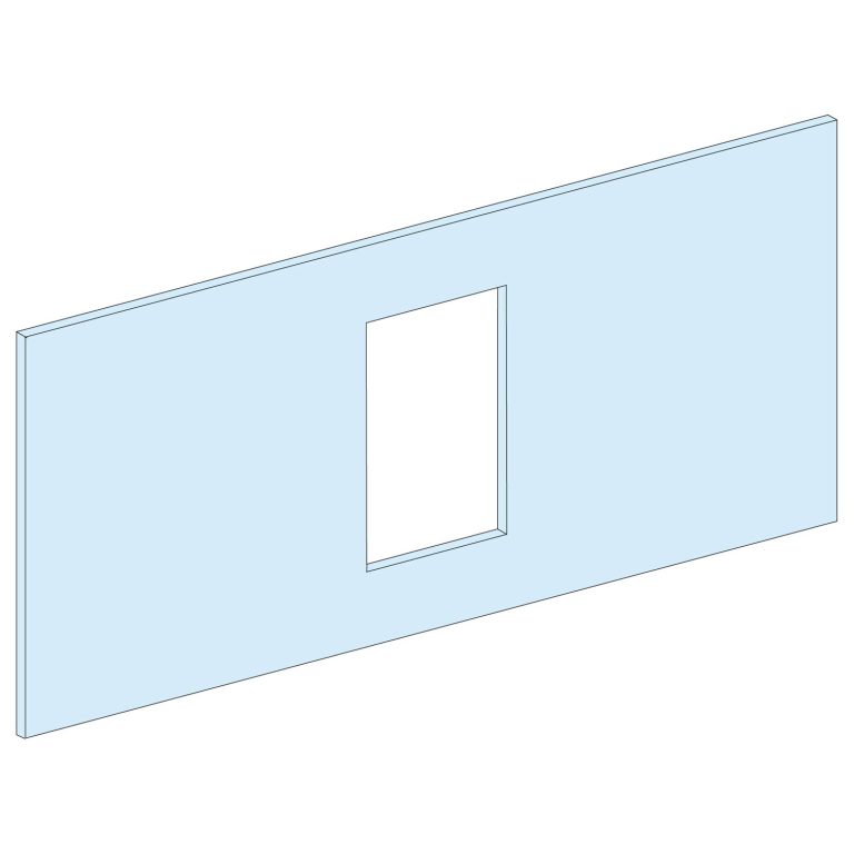PrismaSeT G Active – Plastron INS-INV630-6M-L=600-horiz.-Fixe-Cde direct-RAL9003