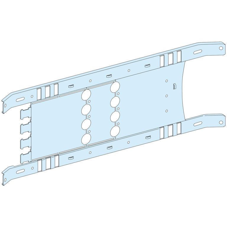 PrismaSeT PAct- Platine NSX100-250 – fixe – 4P horiz. – Cde maneton – L650