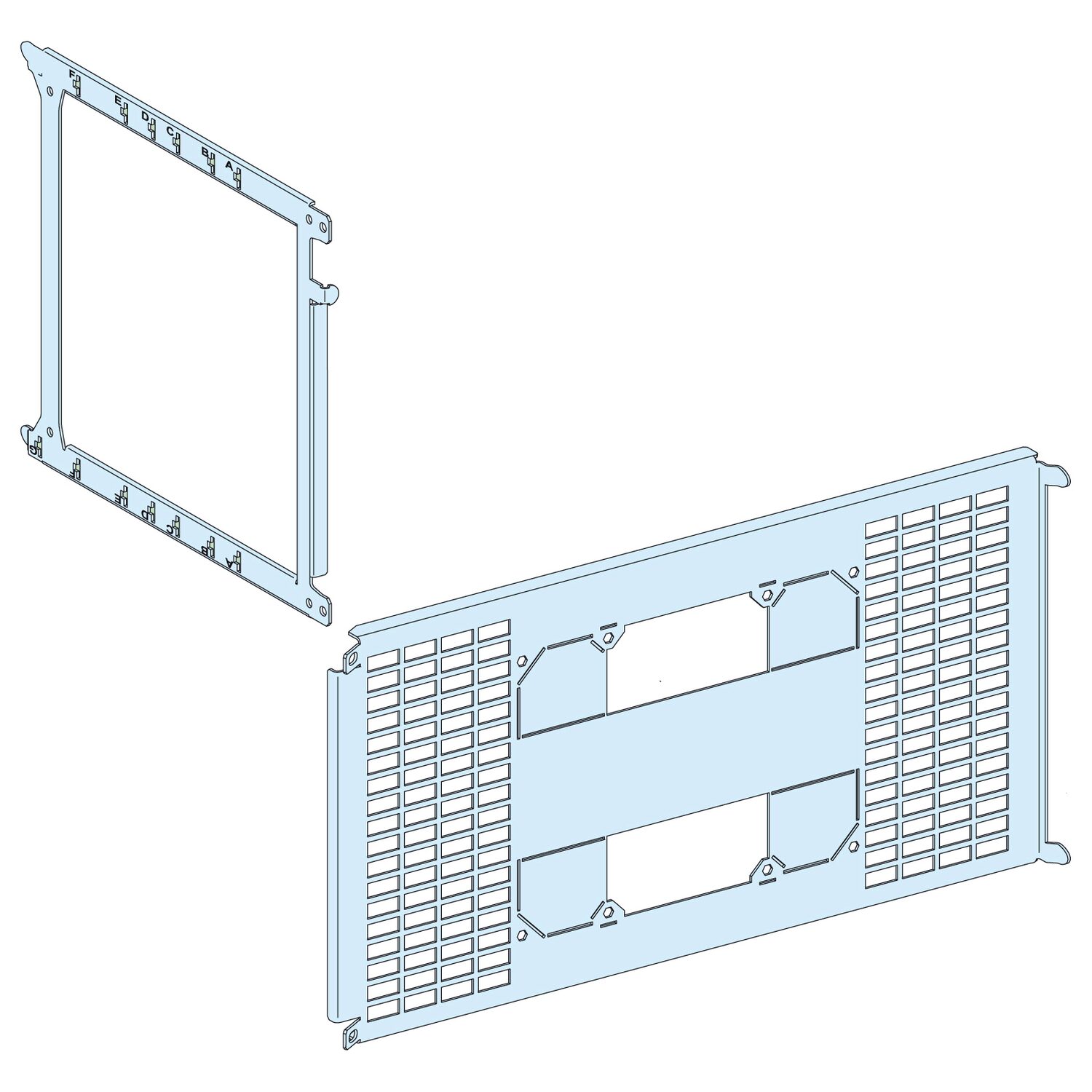 PrismaSeT PAct- Platine NS800-1600 - fixe - 3P4P - vertical - L650