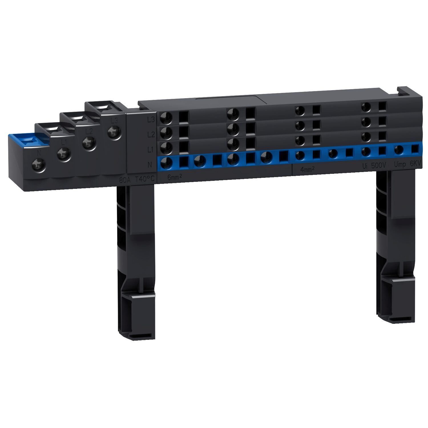 Linergy FM - rép 1/2 rangée à connexion rapide - 4P 63A - (Multiclip)