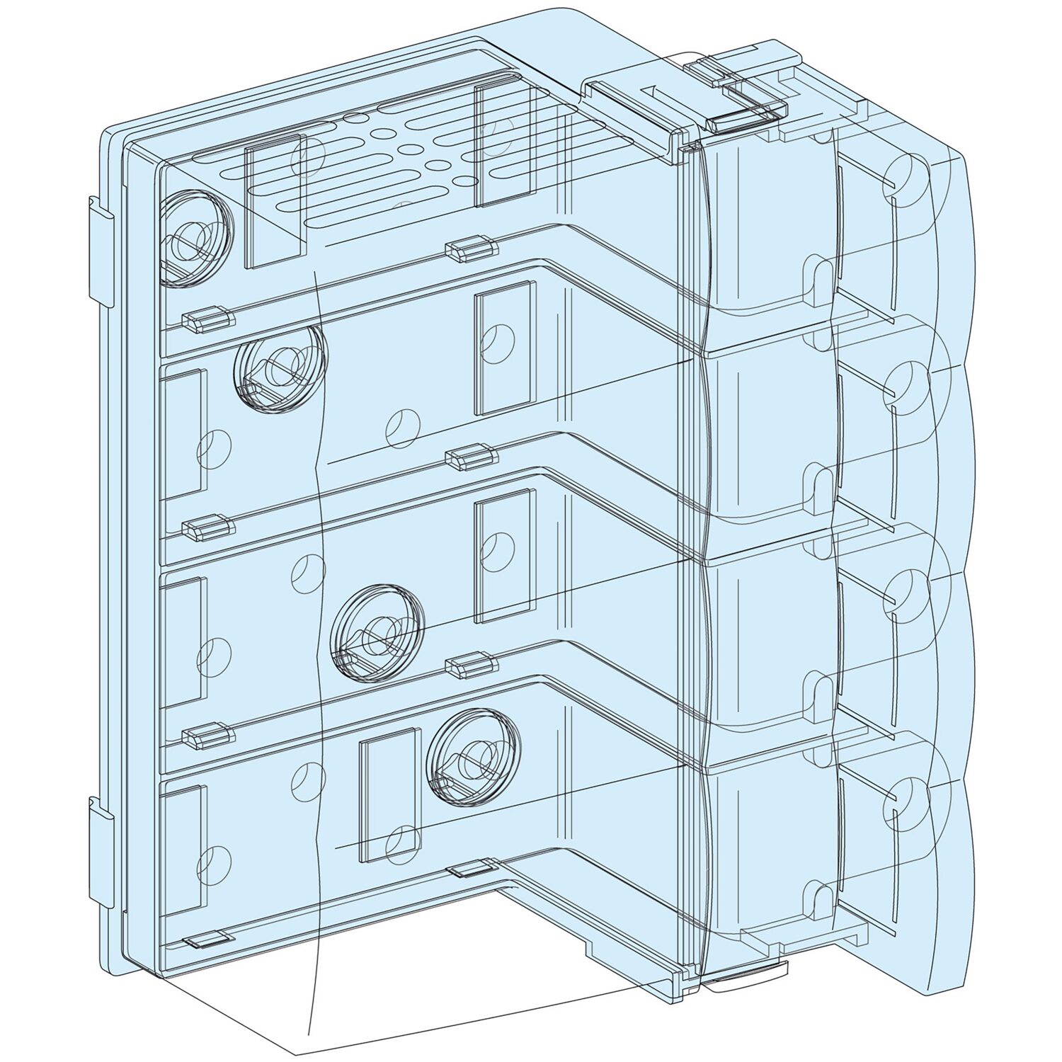 Linergy - Bloc alim INV100-250 - INS250 horiz. (vers Linergy BW)