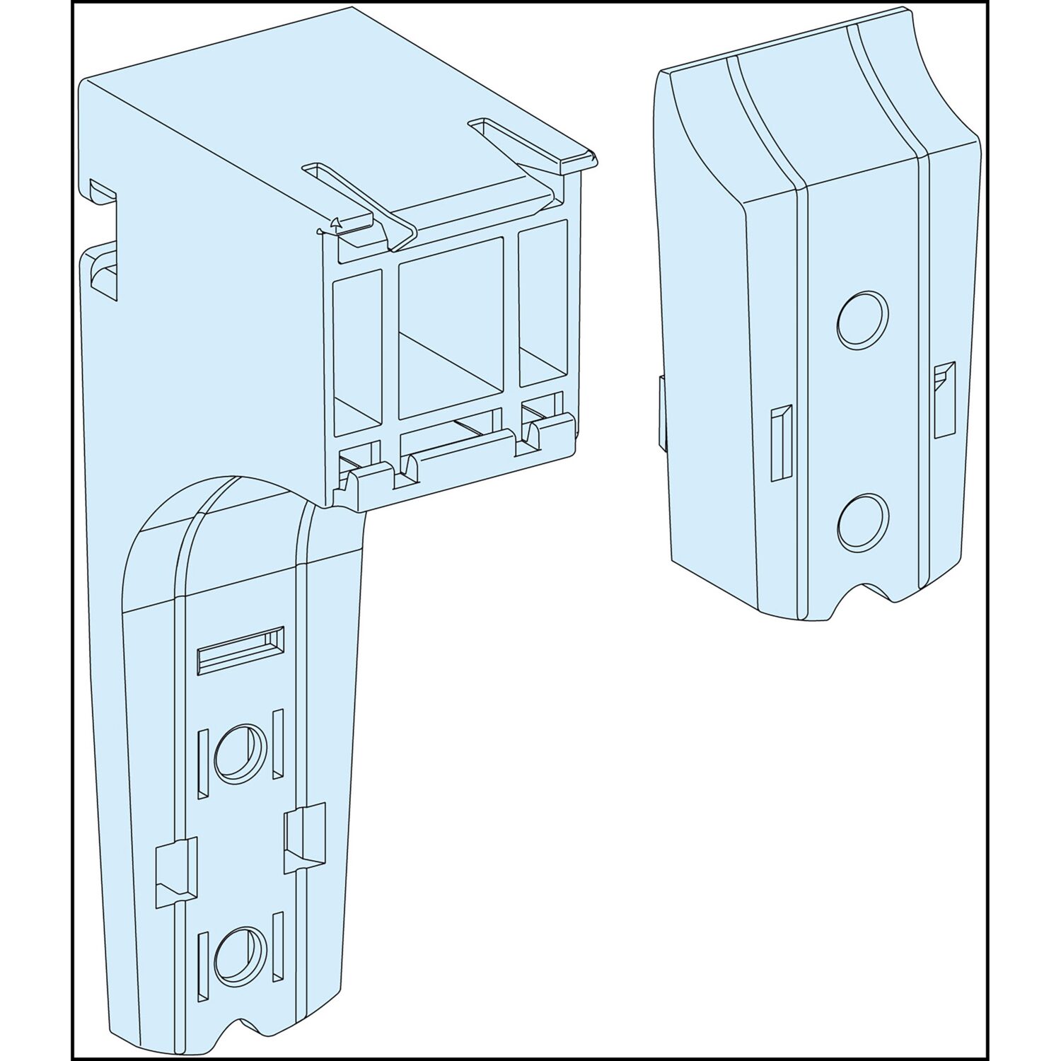 PrismaSeT G Active - Supports adaptables pour goulotte horizontale - l