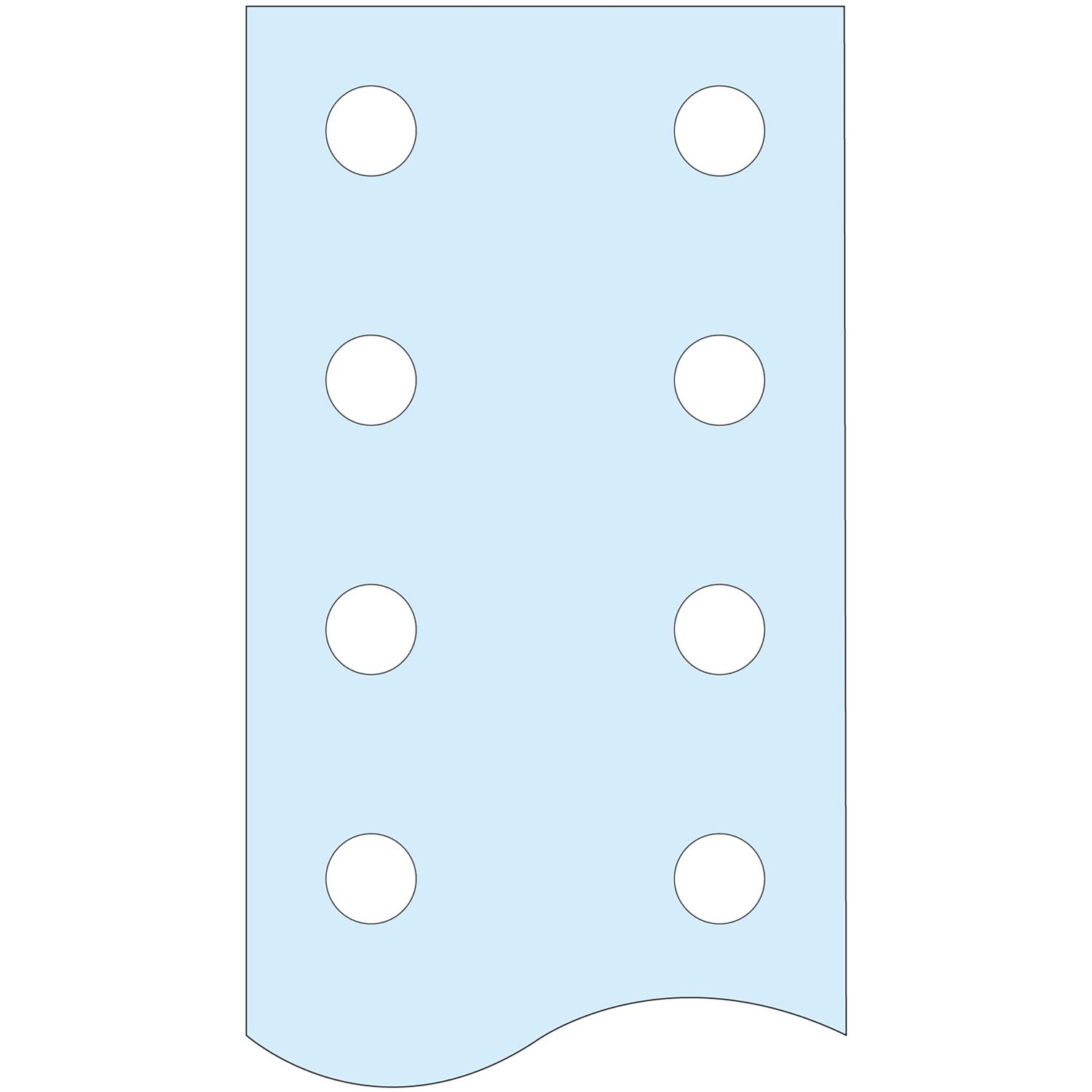 Linergy TB - Barre plate perforée conducteur PE - L= 1675mm - 50x5