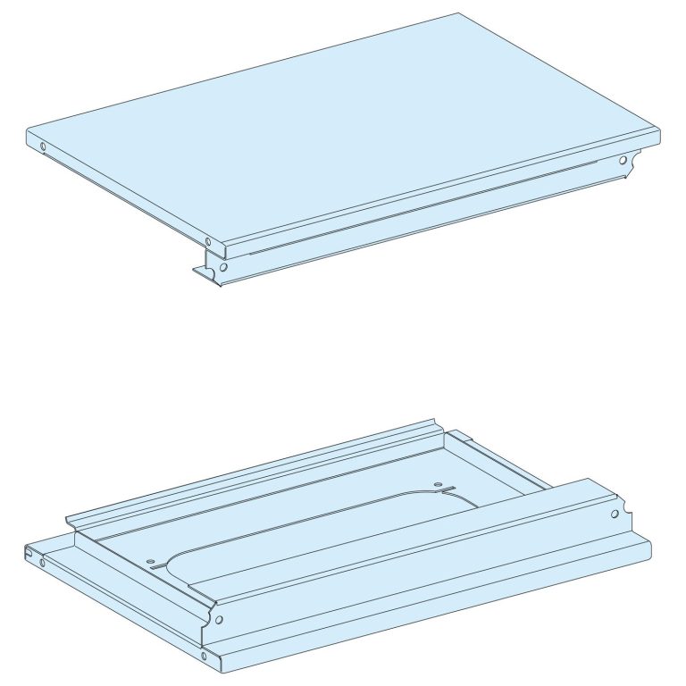 PrismaSeT G Active – Plaques haute et basse extension – L600 – IP55 – RAL9003