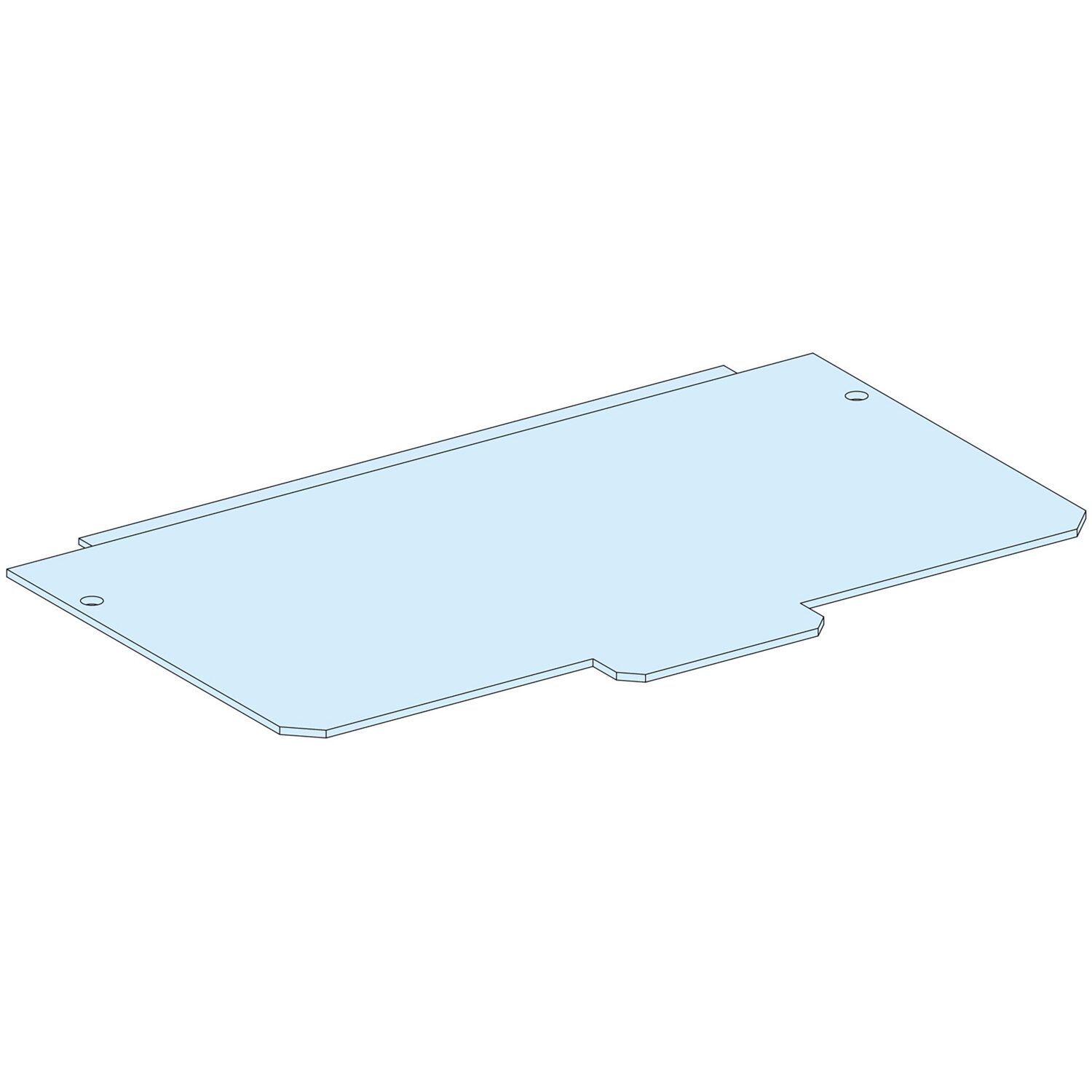 PrismaSeT G Active - Plaque passe-câbles tôle pleine - gaine - L300