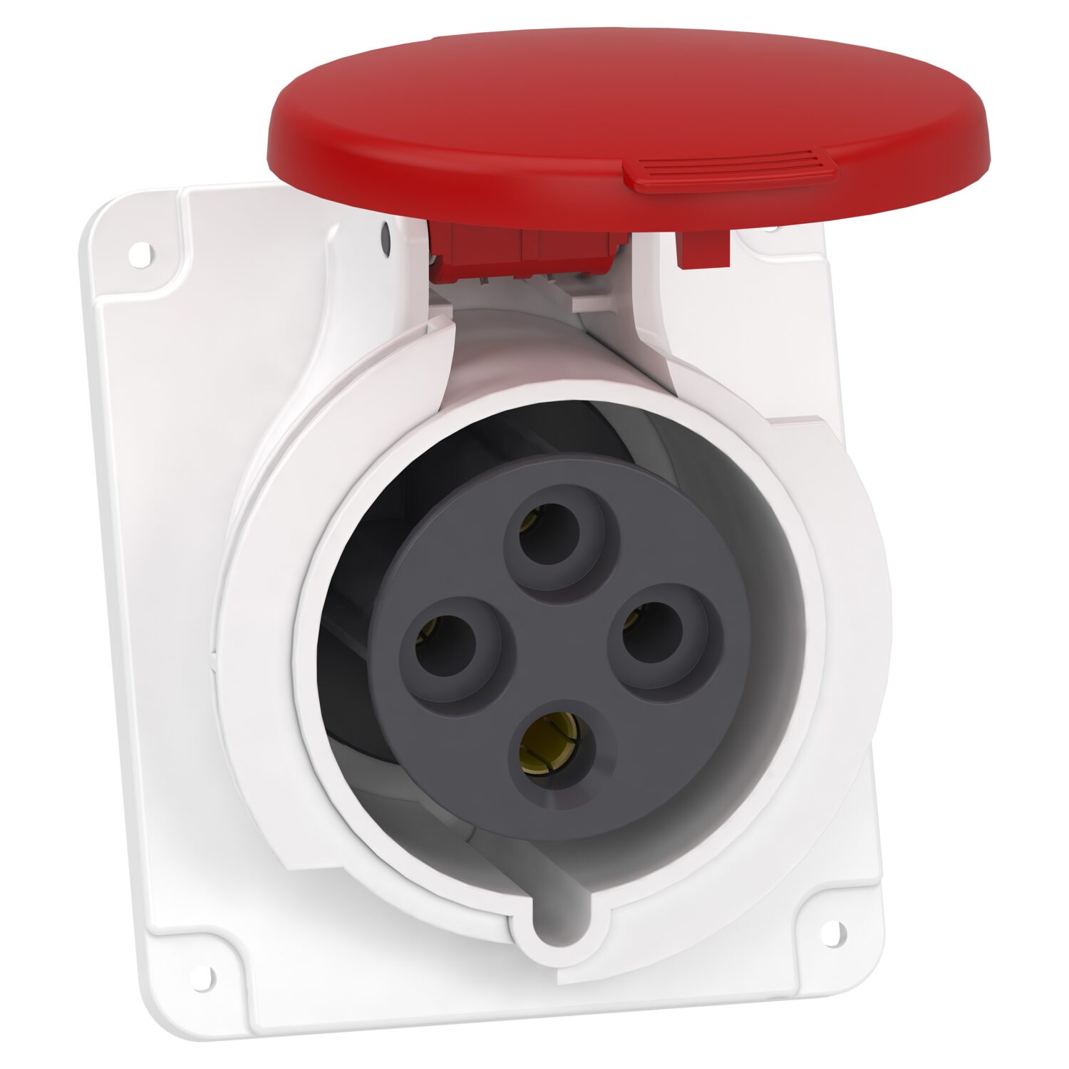 PratiKa - socle prise industrielle - 32A - IP44 - 380 - 4P - vis