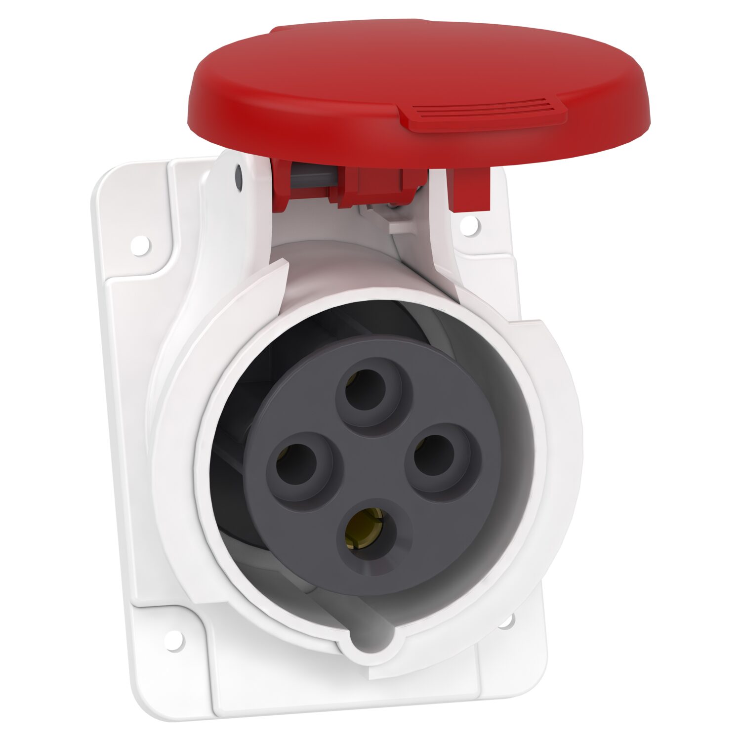 PratiKa - scl de prise indus coudée 16 A - 3P+T - 380-415 V CA - IP44