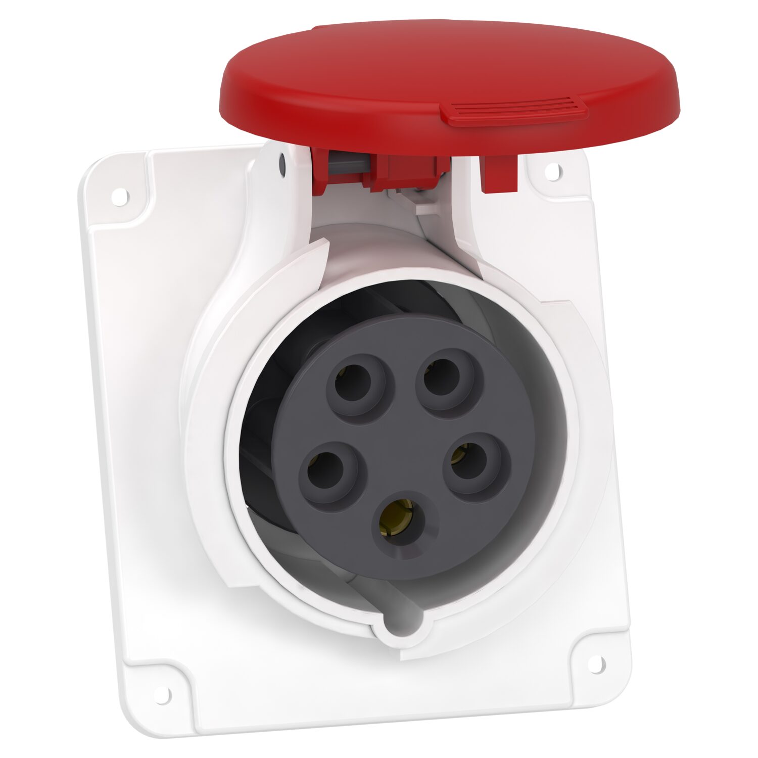 PratiKa - scl de prise indus coudée 16A - 3P+N+T - 380-415 V CA - IP44