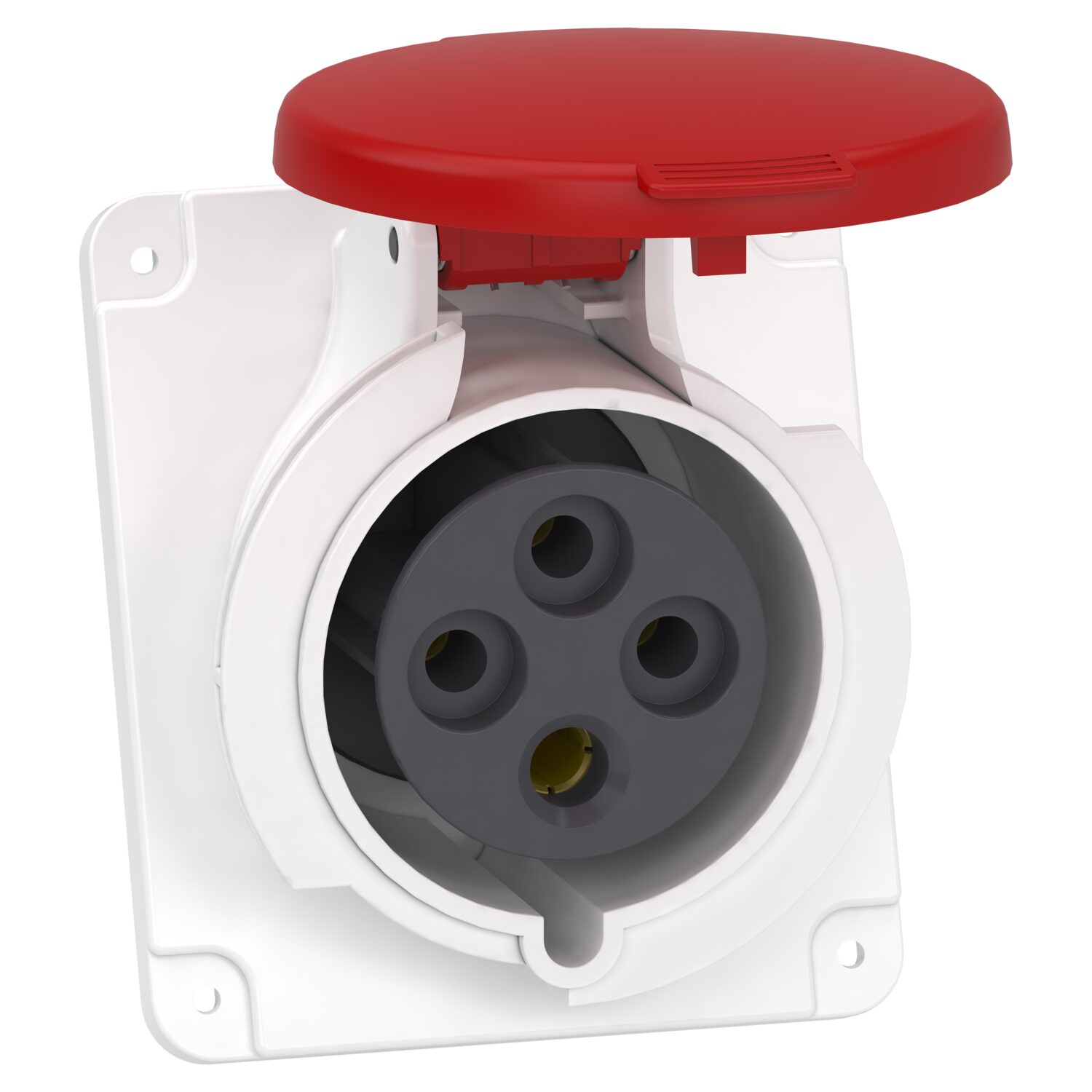 PratiKa - scl de prise indus coudée 32 A - 3P+T - 380-415 V CA - IP44