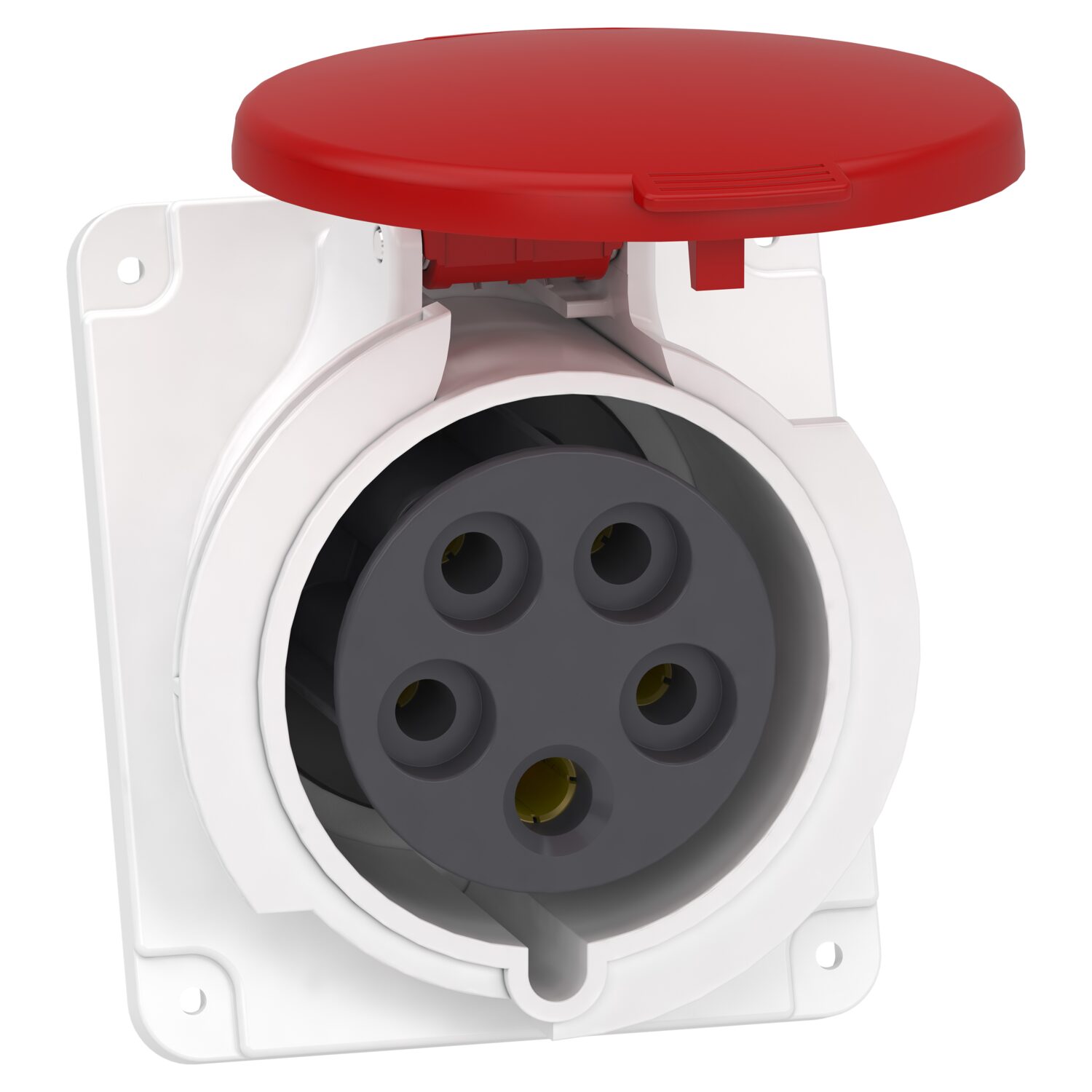 PratiKa - scl de pc indus coudée 32 A - 3P+N+T - 380-415 V CA - IP44