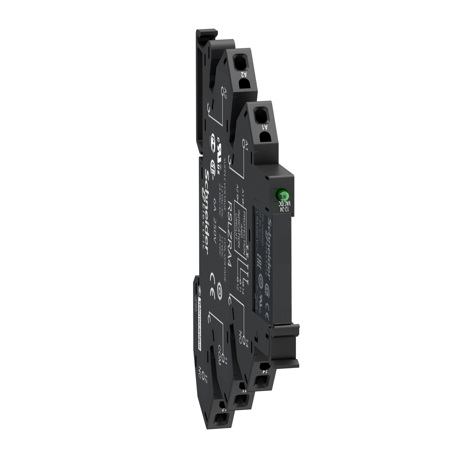 Zelio Relay RSL - relais PCB embro monté sur embase - 1OF - 6A-24VACDC