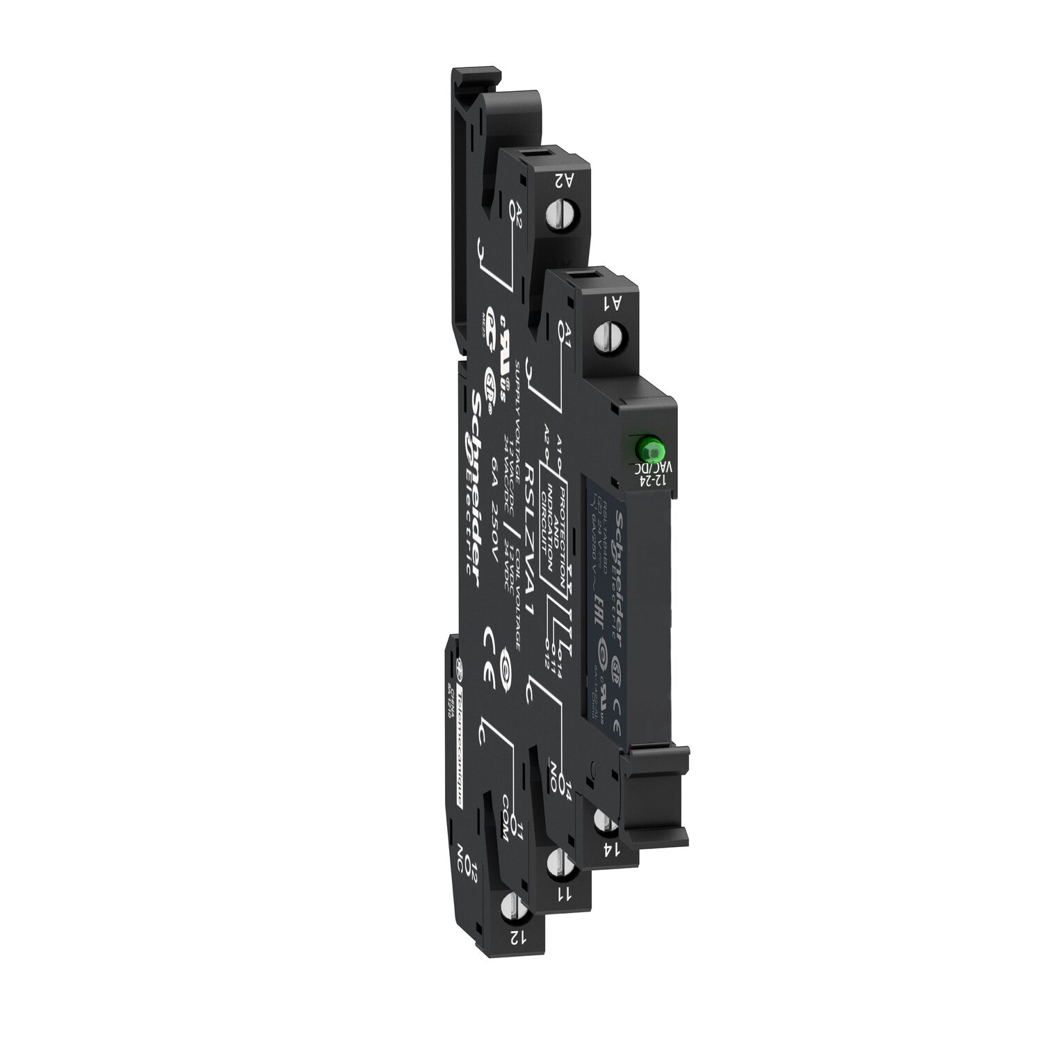 Zelio Relay RSL - relais PCB embro monté sur embase - 1OF - 6A-24VACDC