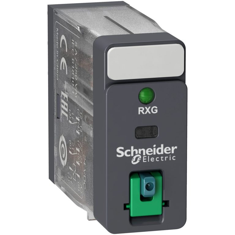 Zelio Relay RXG -relais interface-embrochab-test+DEL-2OF-5A – 24VDC