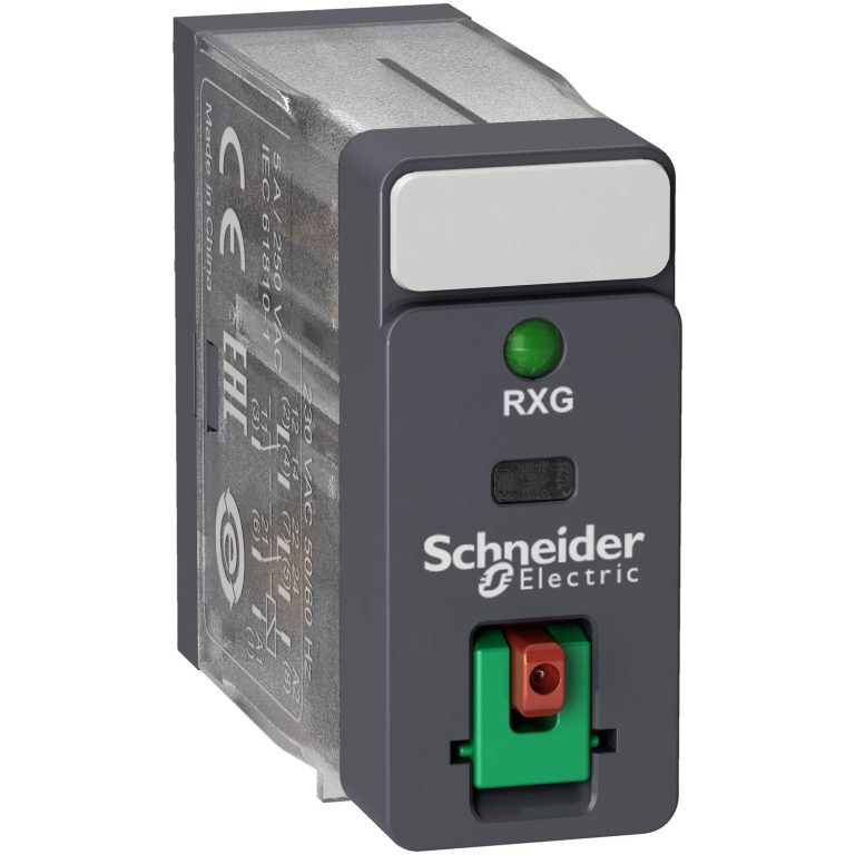 Zelio Relay RXG – relais interface -embrochab – test+DEL-2OF-5A-230VAC