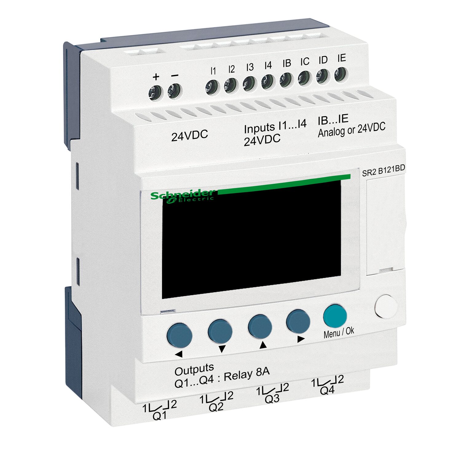Zelio Logic -relais intelligent Cpact -12 E/S 24Vcc-horloge-affichage