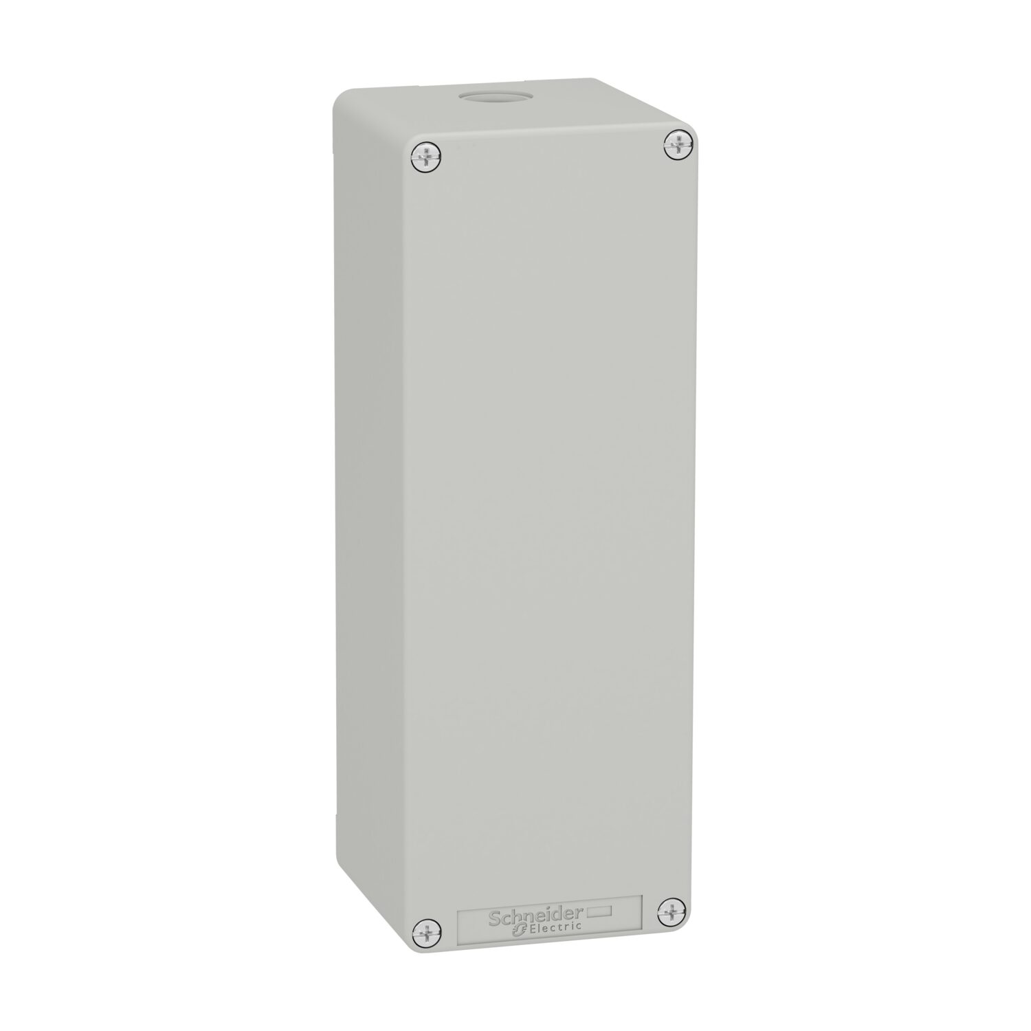 Boite métal vide grise - M25 x1 - non percée - 80x220x77 mm